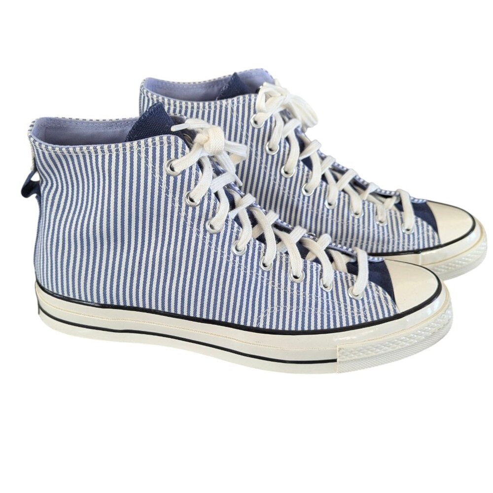 Converse Chuck Taylor High Blue/White Top Lace Up Sneakers - Men's Size 11.5